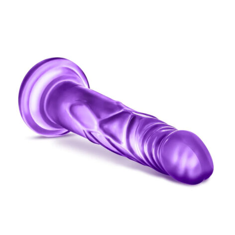 B Yours Sweet N Hard 5 Dildo 7.5in w/Suction Cup Purple