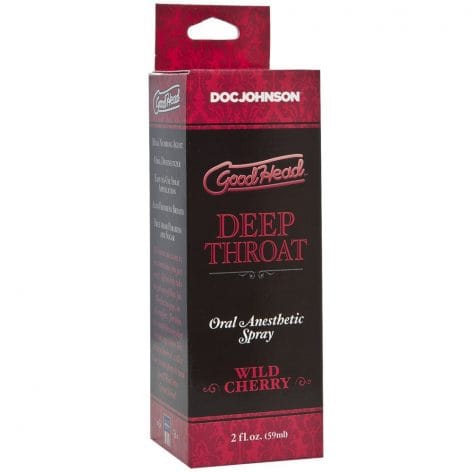 GoodHead Deep Throat Spray, Wild Cherry, 2oz