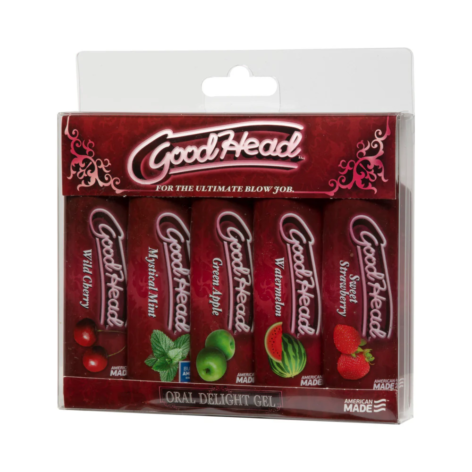 GoodHead Oral Delight Gel 5 Pack, Doc Johnson