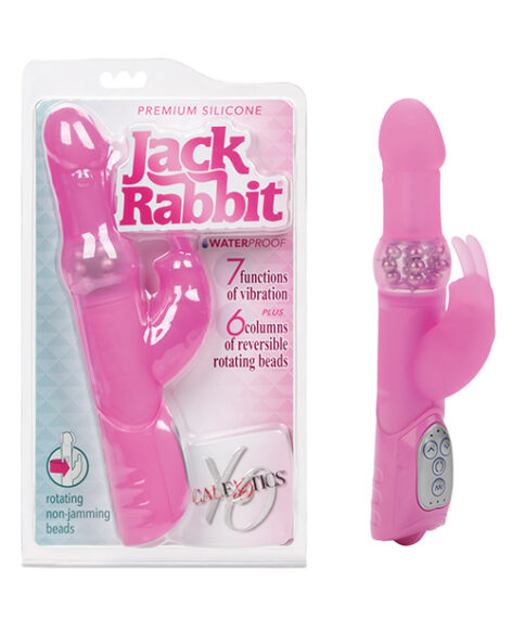 Jack Rabbit Silicone Vibrator Pink, CalExotics