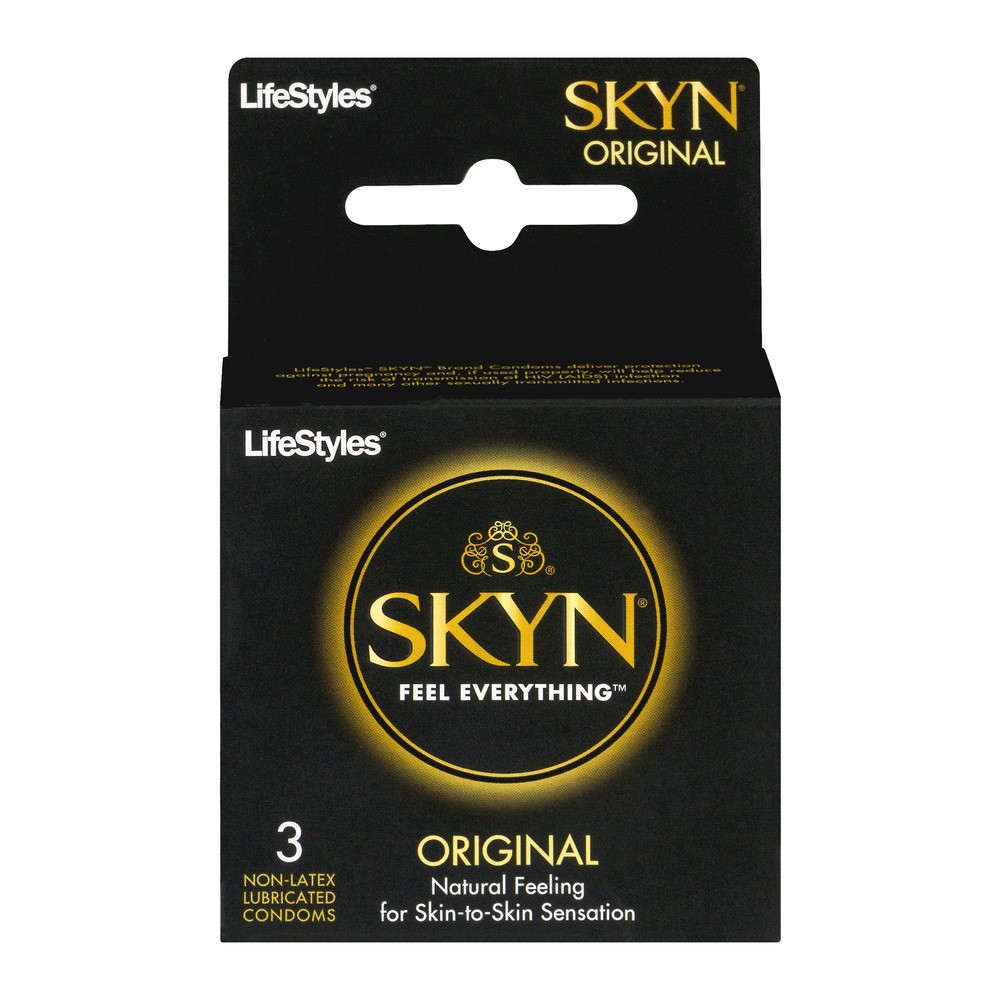SKYN Original Non-Latex Polyisoprene Condoms - Bulk Pack Of 50, Lubricated, Latex-Free