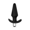 Luxe Discover Vibrating Silicone Anal Plug Black, Blush