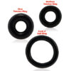 RingO X3 Cock Rings Black 3 Pack, Screaming O