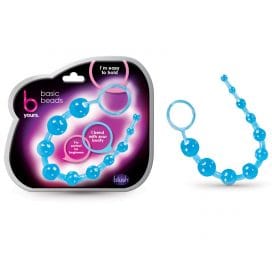 B Yours Basic Anal Beads Blue, Blush