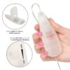 Slim Teardrop Bullet Vibrator Clear, CalExotics Slim Teardrop Bullet Vibrator Clear, CalExotics