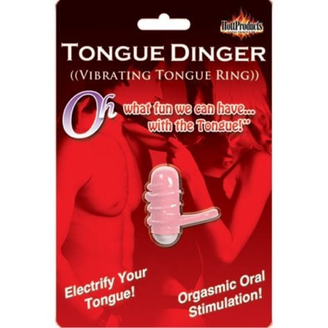 Tongue Dinger Vibrating Tongue Ring Magenta, Hott Products