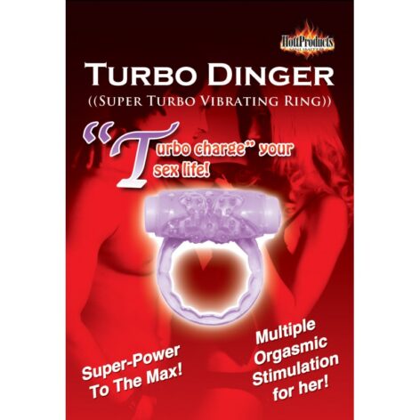 Turbo Dinger Vibrating Cock Ring Purple, Hott Products
