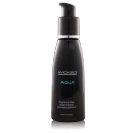 Wicked, Aqua-Waterbased Fragrance Free Lubricant 2oz