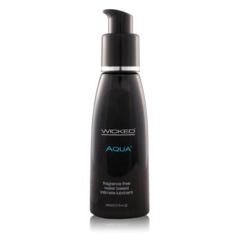 Wicked, Aqua-Waterbased Fragrance Free Lubricant 2oz