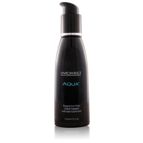 Wicked, Aqua-Waterbased Fragrance Free Lubricant 4oz