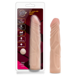 X5 7.5in Dildo w/Flexible Spine Beige, Blush