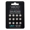 LR41 Batteries 12 Pack Vedo