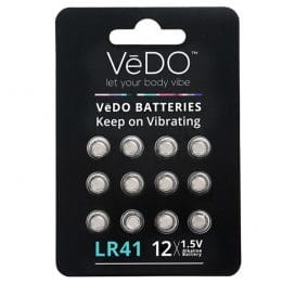 LR41 Batteries 12 Pack Vedo