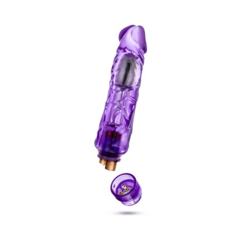Naturally Yours Wild Ride 9in Vibrating Dildo Purple, Blush