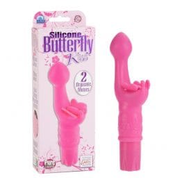 Butterfly Kiss Vibrator Silicone Pink
