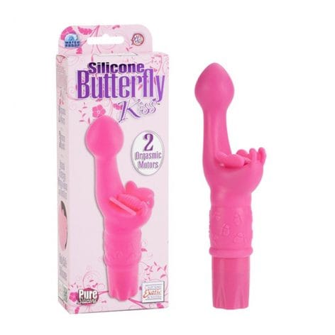 Butterfly Kiss Vibrator Silicone Pink