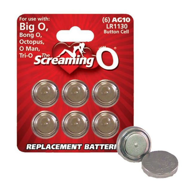 AG10 Batteries Button Cell 6 Pack, Screaming O