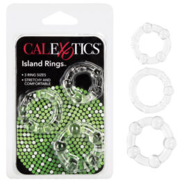 Island Rings Cockrings Clear 3 Pack, CalExotics