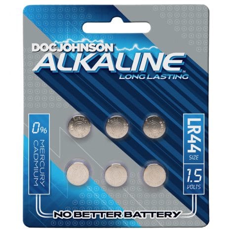 LR44 Batteries, Alkaline, 6 Pack, Doc Johnson