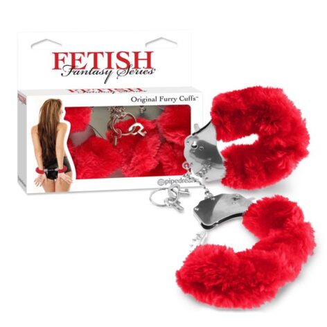 Original Furry Cuffs Red, Fetish Fantasy