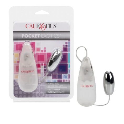 Pocket Exotics Vibrating Silver Bullet, CalExotics