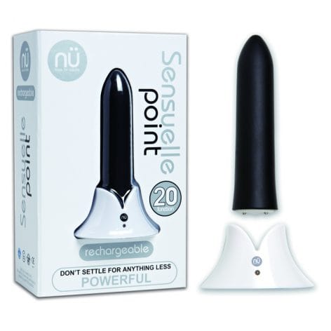 Sensuelle Point Rechargeable Bullet Vibrator, Black