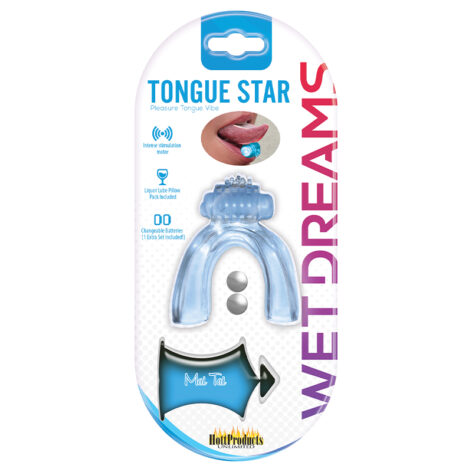 Tongue Star Pleasure Tongue Vibe Blue
