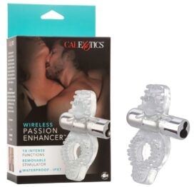 Wireless Passion Enhancer Vibe Cock Ring Clear, CalExotics