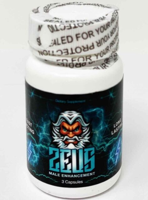 Zeus Male Enhancement 3 Pills Bottle