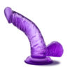 B Yours Sweet N Hard 8 Dildo 6.5in w/Balls Purple, Blush