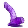 B Yours Sweet N Hard 8 Dildo 6.5in w/Balls Purple, Blush