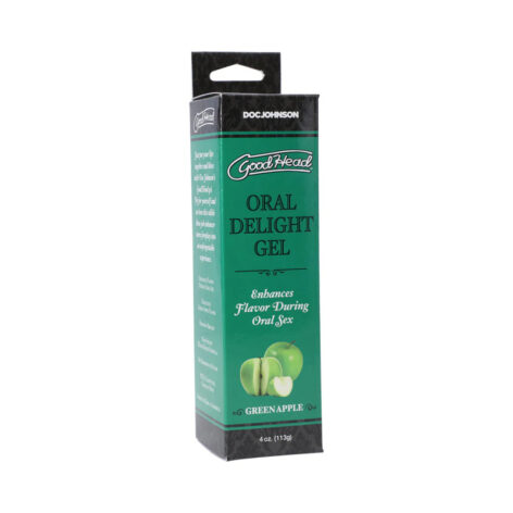 GoodHead Oral Delight Gel Green Apple 4oz, Doc Johnson