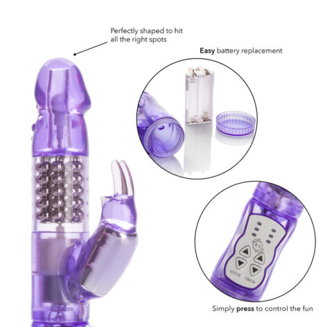 Jack Rabbit Waterproof Vibrator Purple, CalExotics