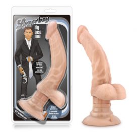 Big Boss Man Dildo Loverboy 10.25in w/Balls Beige