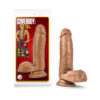 Manny The Fireman Dildo Coverboy 7in w/Balls Brown, Blush