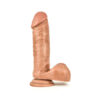 Matador Dildo Coverboy 8in w/Balls Latin Brown, Blush