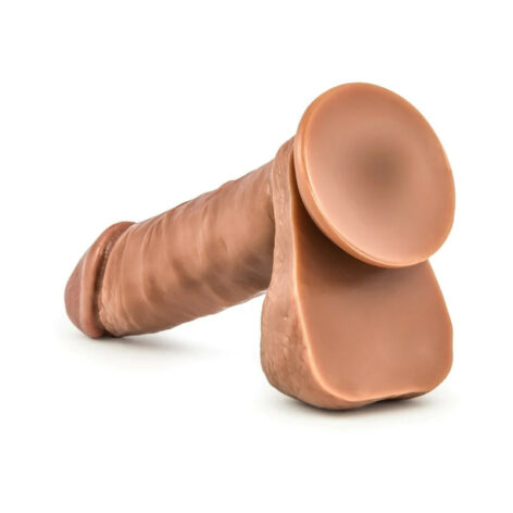 Matador Dildo Coverboy 8in w/Balls Latin Brown, Blush