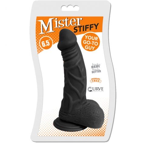 Mister Stiffy 6.5in Dildo Black