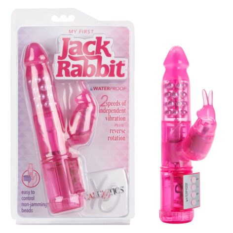 My First Jack Rabbit Waterproof Vibrator Pink, CalExotics