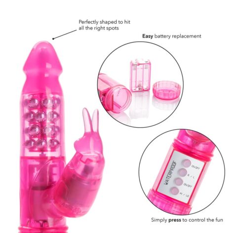 My First Jack Rabbit Waterproof Vibrator Pink, CalExotics