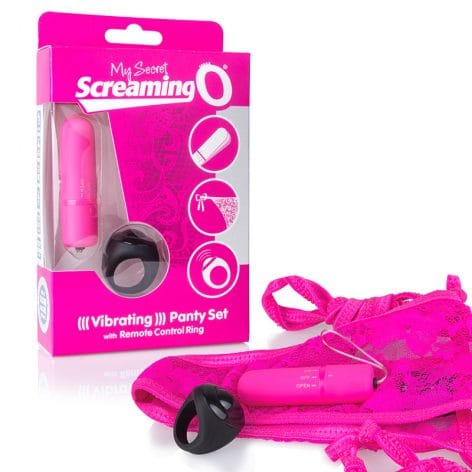 My Secret Screaming O Vibrating Panty Set, Pink