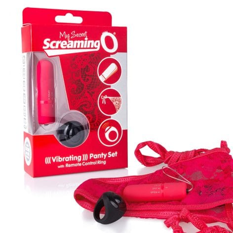 My Secret Screaming O Vibrating Panty Set, Red