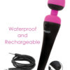 Palm Power Waterproof Rechargeable Massager Wand