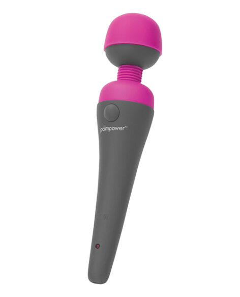 PalmPower Wand Massager Silicone Grey/Fuchsia, BMS