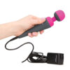 PalmPower Wand Massager Silicone Grey/Fuchsia, BMS