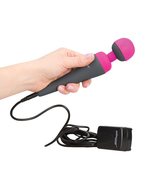 PalmPower Wand Massager Silicone Grey/Fuchsia, BMS