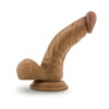 Papito Dildo Loverboy 6.5in w/Balls Latin Brown, Blush