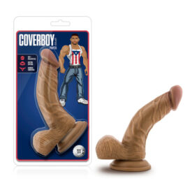 Papito Dildo Coverboy 6.5in w/Balls Latin Brown, Blush