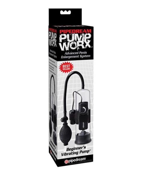 Pump Worx Beginners Vibrating Penis Pump Clear, Pipedream