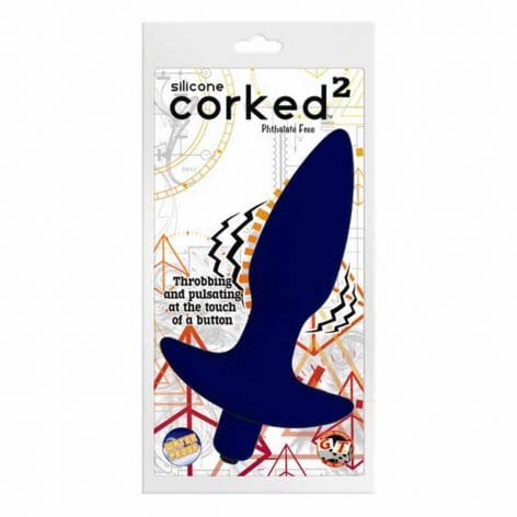 Corked 2 Medium Butt Plug Blue